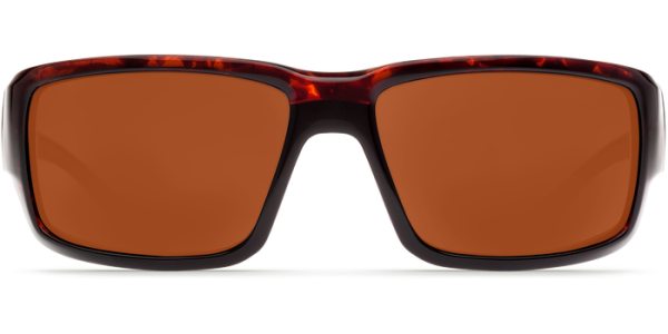 Costa Del Mar Fantail Polarized Sunglasses Tortoise Copper Glass Front